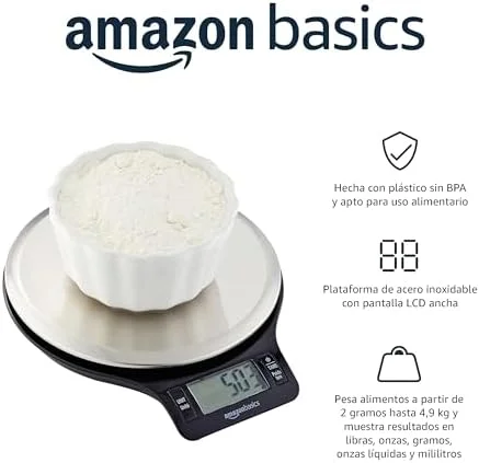 Amazon Basics Báscula de Cocina Digital foto 4