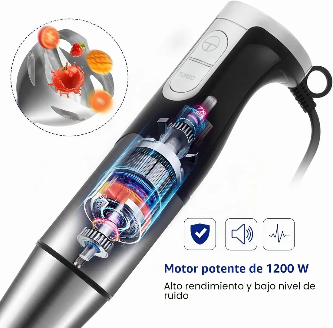 NWOUIIAY Batidora de Mano 1200W Multifunción 6 en 1 foto 3