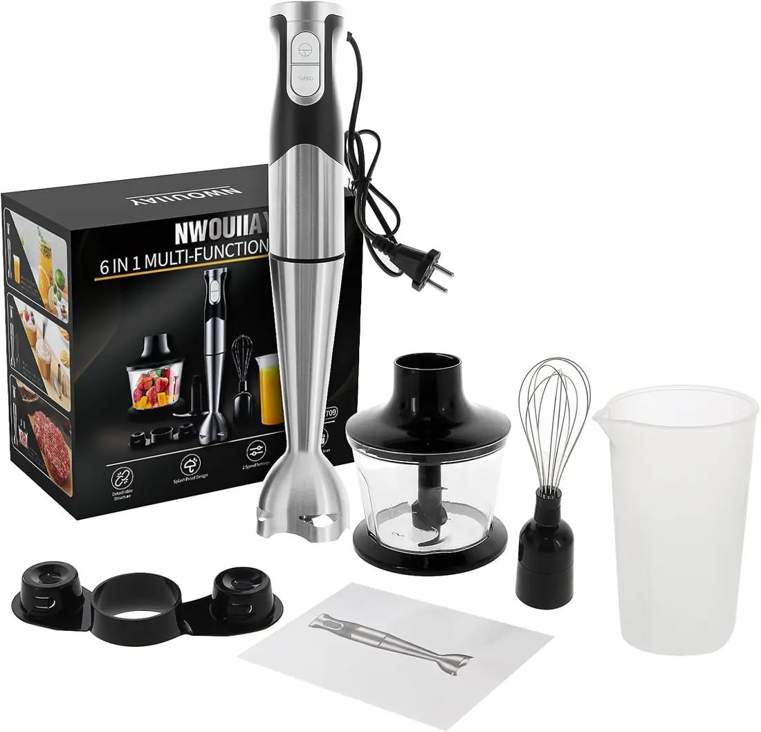 NWOUIIAY Batidora de Mano 1200W Multifunción 6 en 1 foto 9