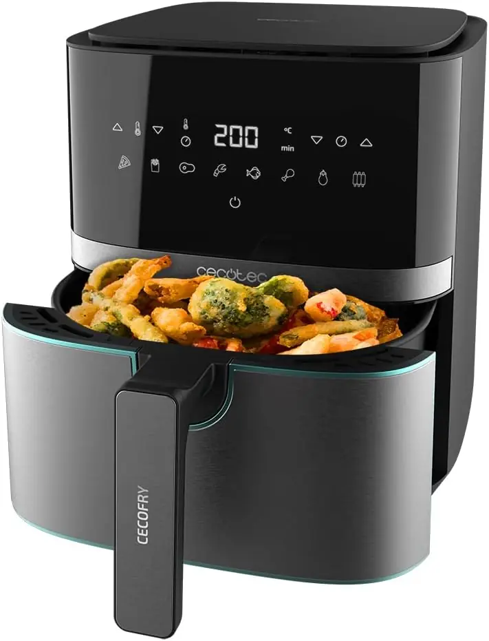 Cecotec Cecofry Full InoxBlack 5500 Pro - Freidora de Aire 5,5L
