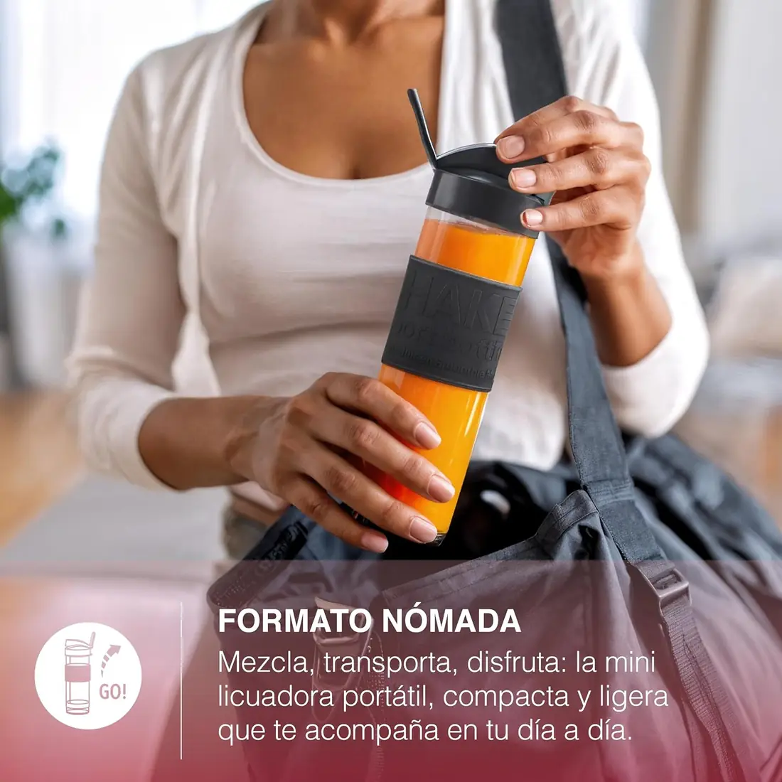 H.Koenig SMOO9 Mini Batidora Portátil 300W foto 3