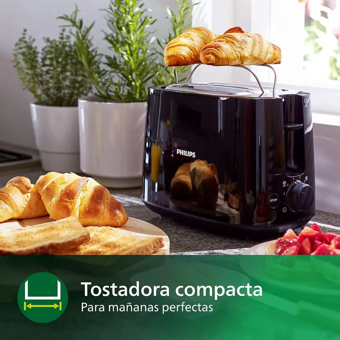 Philips Daily Collection HD2581/90 - Tostadora 2 Ranuras foto 4