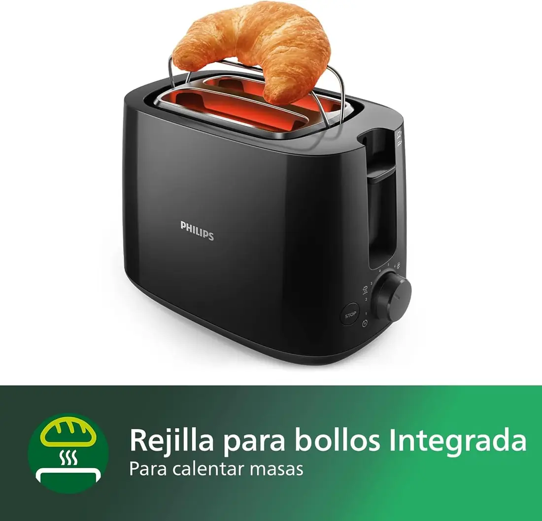 Philips Daily Collection HD2581/90 - Tostadora 2 Ranuras foto 6